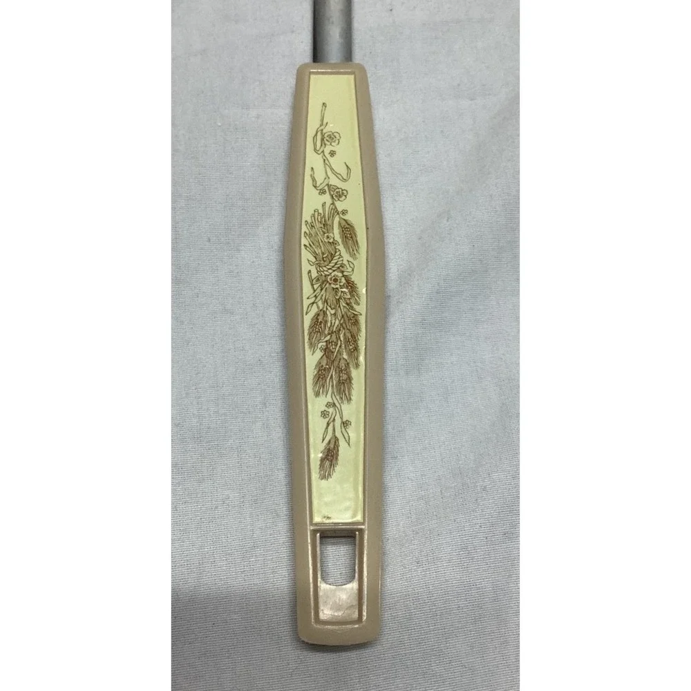 Vintage Slotted Spoon  Wheat Patterned Handle Japan 11.5